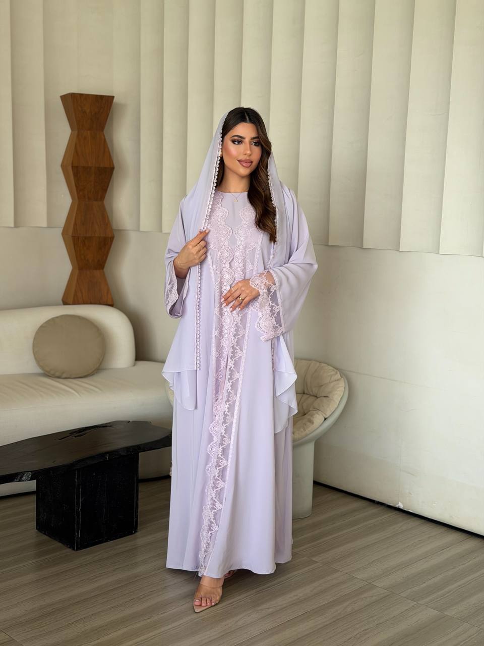 طقم عباية 'كلاسيك رويال' - أناقة متكاملة من 3 قطع