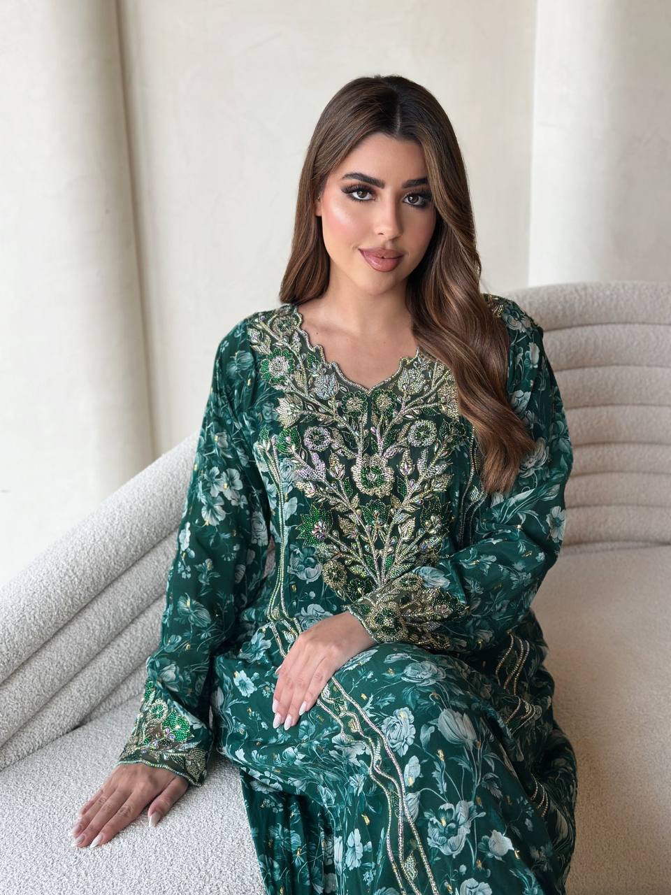 مخور الفيروز الاخضر، مشغول يدوياً بالكامل - الصورة 2