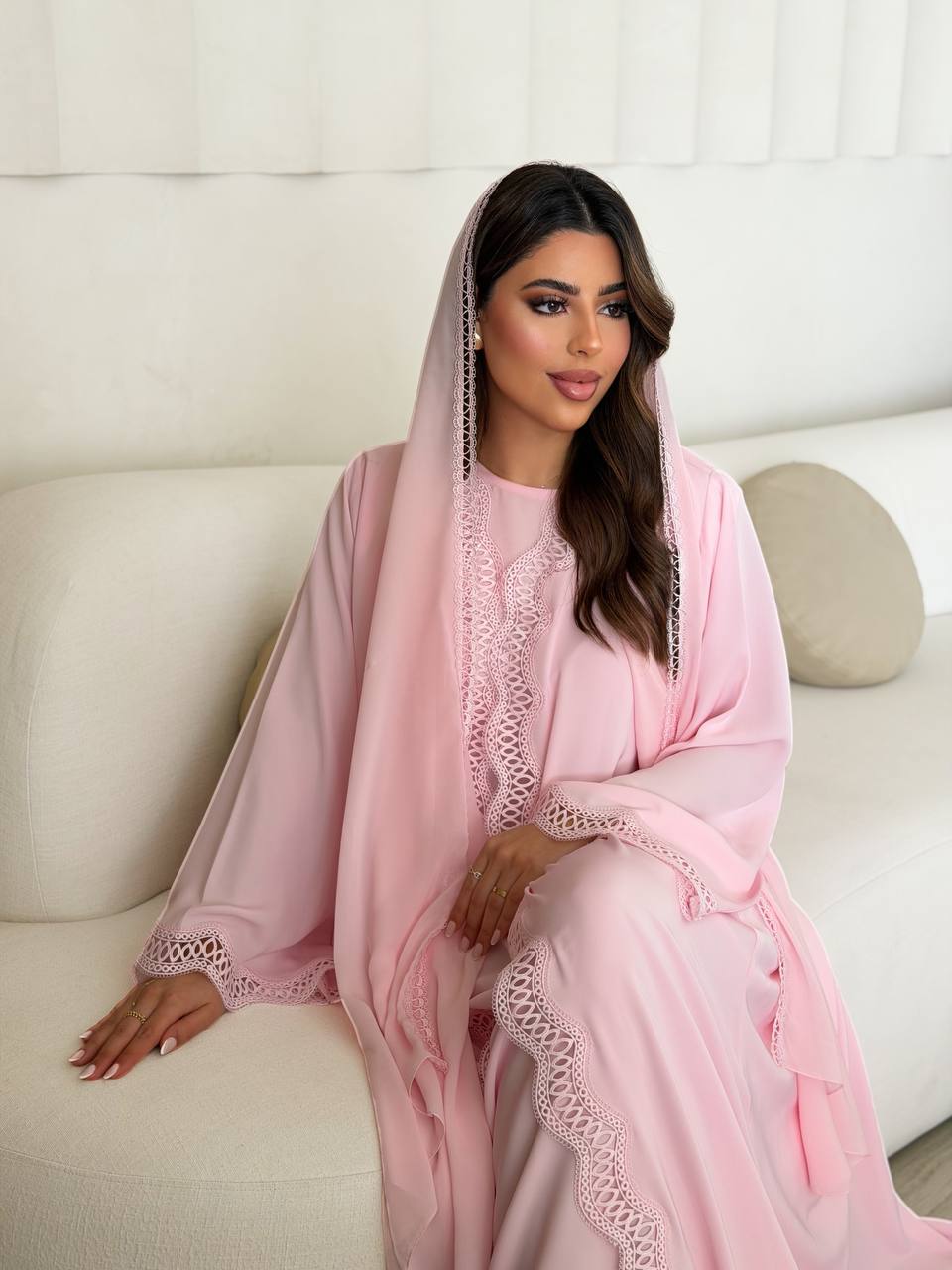 طقم عباية 'كلاسيك فينيس' الملكي - 3 قطع فاخرة - الصورة 4